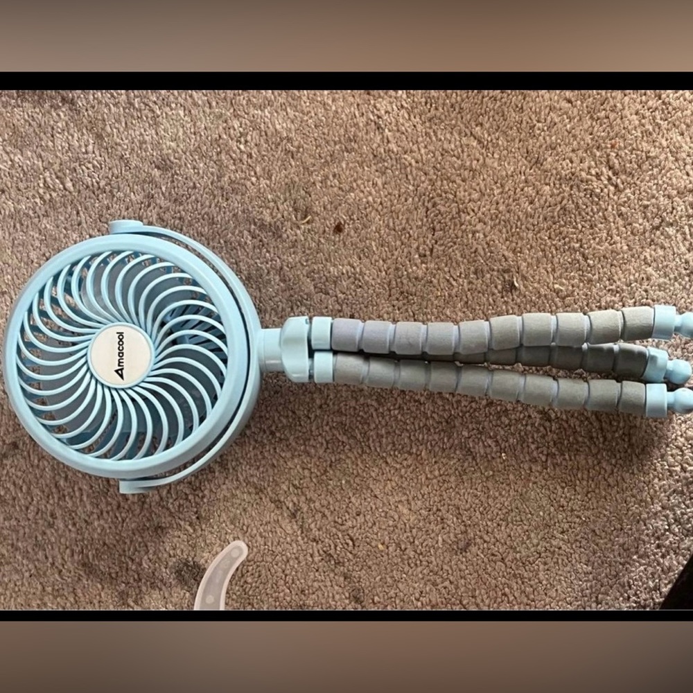 Stroller fan rechargeable